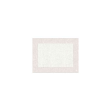 10 sets de table, Linnea uni, 30 x 40 cm, blanc