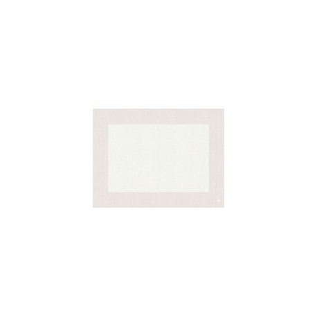10 sets de table, Linnea uni, 30 x 40 cm, blanc