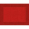 10 Tischset, Linnea uni, 30 x 40 cm, rot