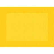 10 sets de table, Linnea uni, 30 x 40 cm, jaune