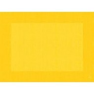 10 sets de table, Linnea uni, 30 x 40 cm, jaune
