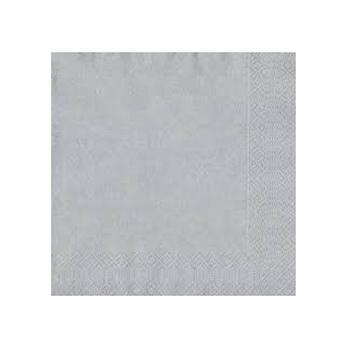 20 Tovaglioli 33x33 3 strati argento