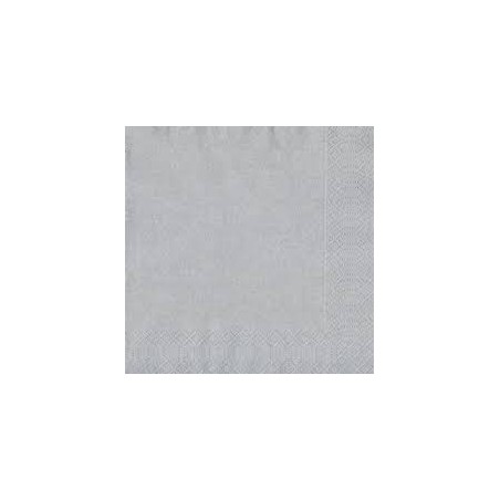 20 Handtücher 33x33 3 Schichten Silber