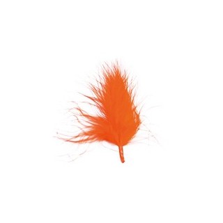 20 Federn, orange, 7 cm