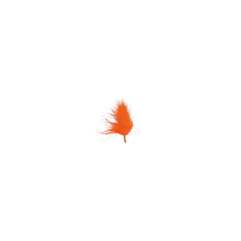 Sachet de 20 plumes oranges
