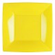 25 Assiettes plates Nice, 23 x 23 cm, jaune