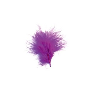 20 Federn, plum, 7 cm