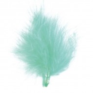 Sachet de 20 plumes, turquoise, 7 cm