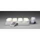 1 set completo di 8 LED mini, multicolore, con caricatore e telecomando, 48 x 50 mm