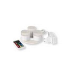 1 set complet de 3 Leds-mini multicolore avec chargeur et télécommande