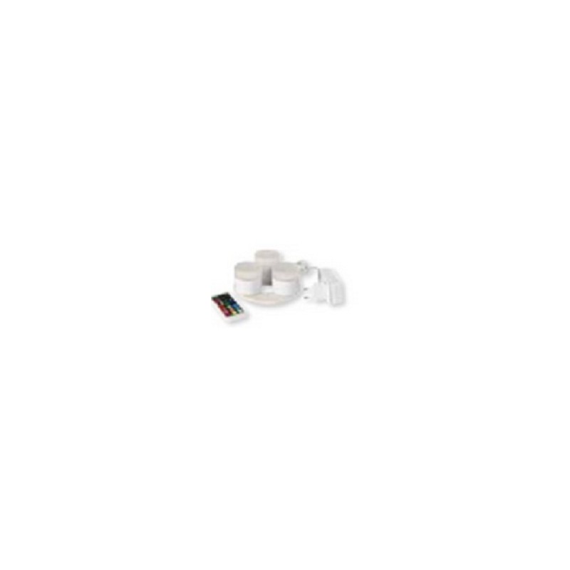 1 set complet de 3 Leds-mini multicolore avec chargeur et télécommande