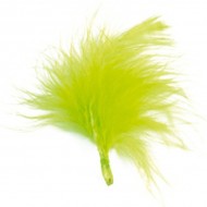 Sachet de 20 plumes, vert, 7 cm