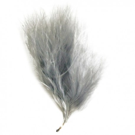 Sachet de 20 plumes grises