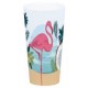 Tazza stampata in PP Flamingo rosa, D 9,2 cm x 17 cm 700 ml