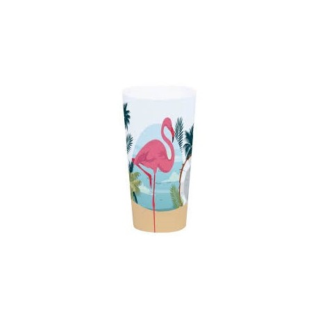 Bedruckte PP-Tasse Flamand Rose, D 9.2cmx17cm 700ml