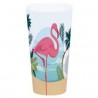 Biocchiere stampata in PP Flamingo rosa, D 9,2 cm x 17 cm 700 ml