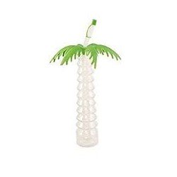 Palmbehälter mit Strohhalm Ø8,8 x 27cm