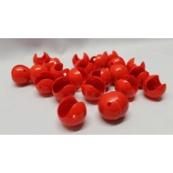 Sacchetto di 2 naso pagliaccio di plastica rosso