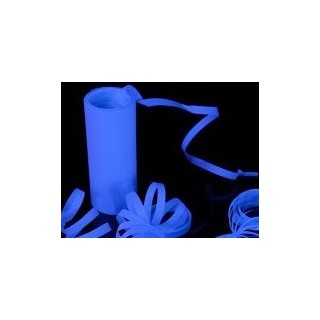 Rouleaux de 9 serpentins blancs, 10m, ( Lumière noire )