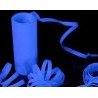 Rouleaux de 9 serpentins blancs, 10m, ( Lumière noire )