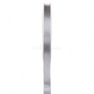 1 nastro di raso grigio, rotolo di 6 mm x 25 metri