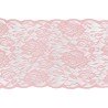 Runner in pizzo rosa, 17cm x 5m, quarzo rosa