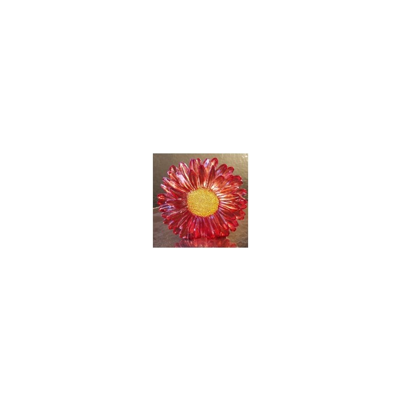 1 Portacandele fiore, giallo, Ø 9,5 cm