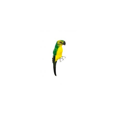 Gelb / grüner Papagei 5x5x20cm