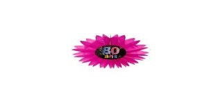 Papierfächer 80 Jahre "schick", Durchmesser 50 cm