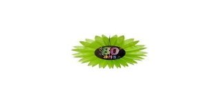 1 Eventail en papier 80 ans "chic", diamètre 50 cm
