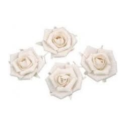 4 Roses  sur tige Ø 8cm