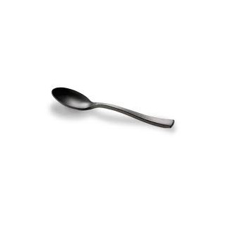 100 cucchiaini mini, biodegradabili, neri, 10cm