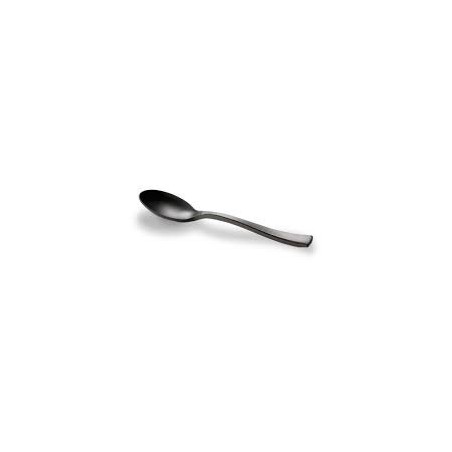 100 cucchiaini mini, biodegradabili, neri, 10cm