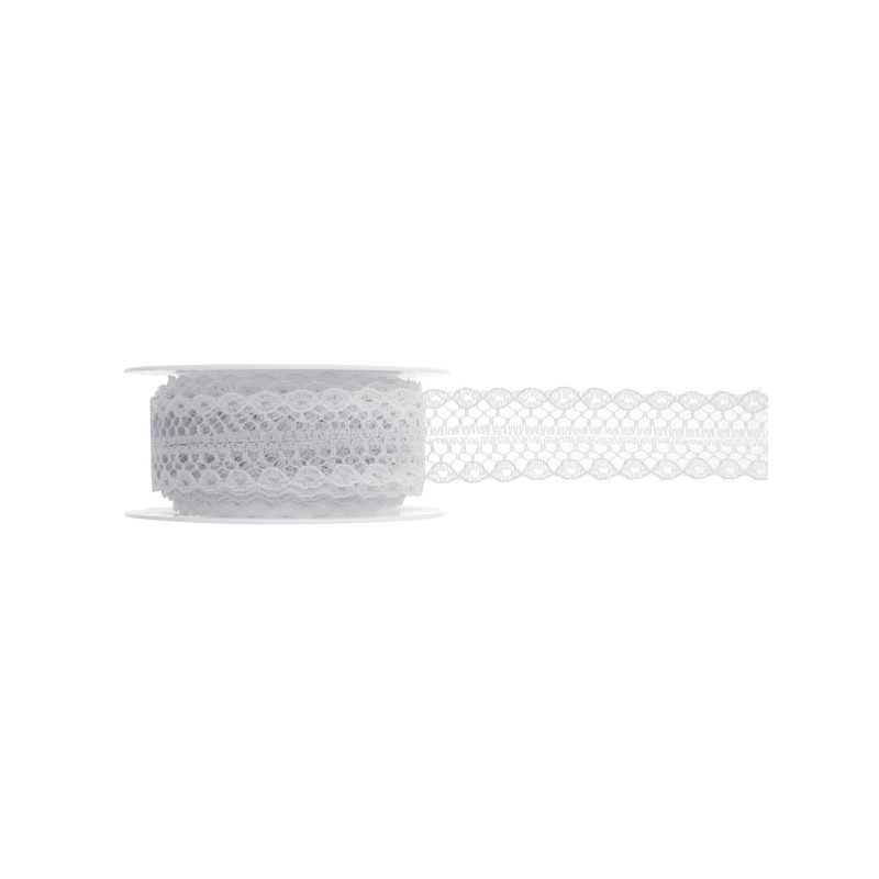 Weißes Spitzenband, 3m