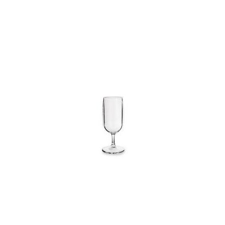 6 Verres à vin à pied 18cl gradué 12 cl, Tritan, transparent