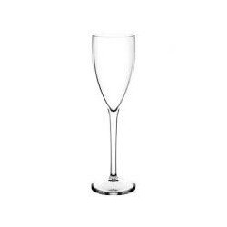 6 bicchieri di champagne, 12cl graduato 10cl, tritan, trasparente