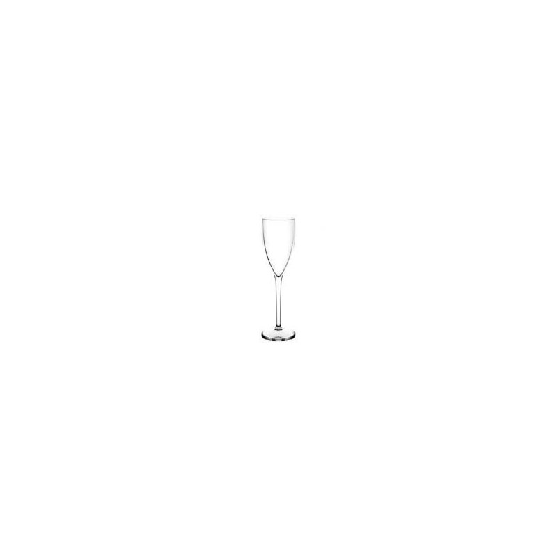 6 bicchieri di champagne, 12cl graduato 10cl, tritan, trasparente