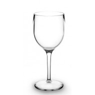 6 Verres à vin à pied 20cl gradué 16 cl, Tritan, transparent