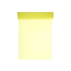 Chemin de table intissé, uni, 0.30 x 10 m, jaune