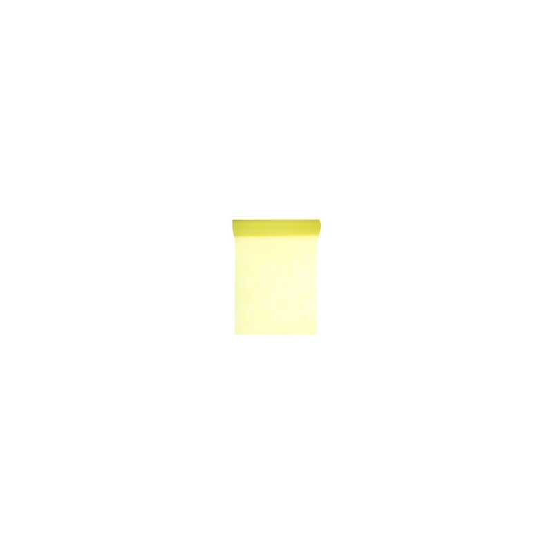 Chemin de table intissé, uni, 0.30 x 10 m, jaune