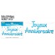 Palloncino di metallo "Joyeux Anniversaire, blu