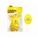 Sachet de ballons métallisés joyeux anniversaire, jaune