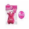 Sachet de  ballons métallisés joyeux anniversaire, fuchsia