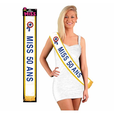 Sciarpa "Miss 50 ans"  blu