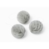 10 Boules alvéolées, gris