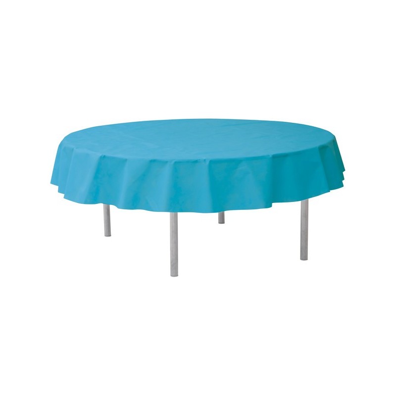 1 runder Tischdecke ø 240 cm , türkis