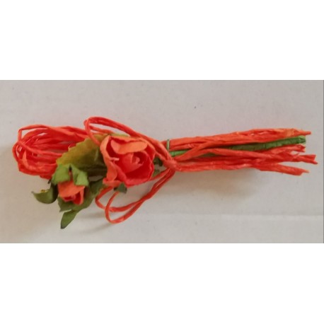 6 mazzi di fiori, decorazione da tavola, arancio