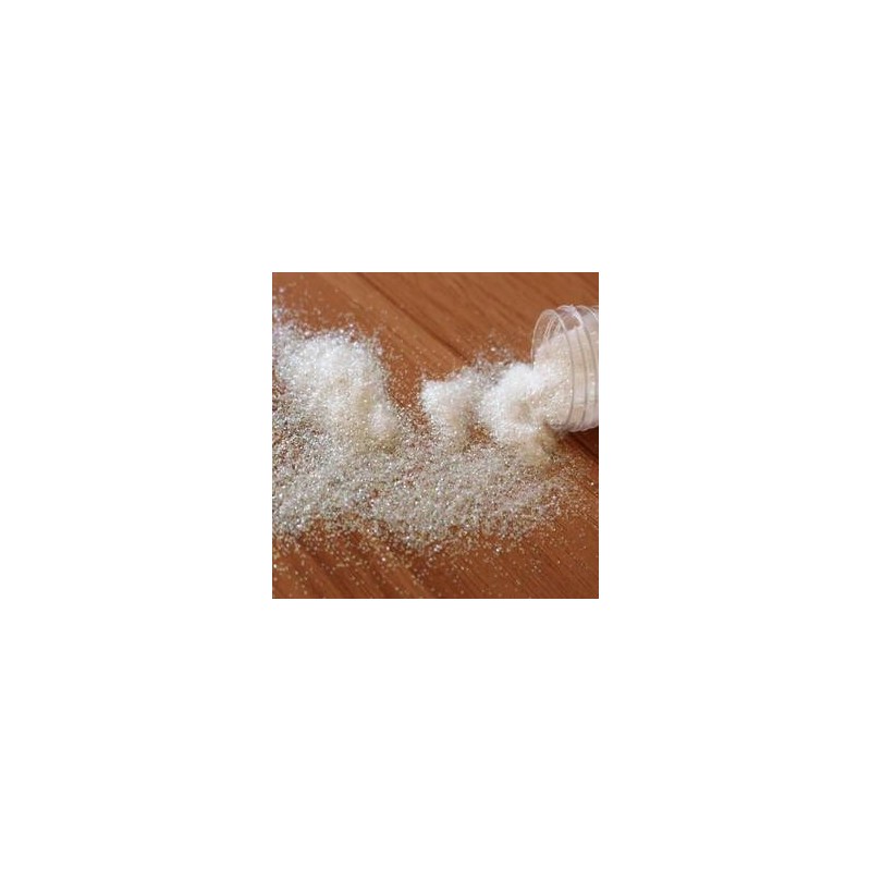 Paillettes en pot de 14 grs.blanc