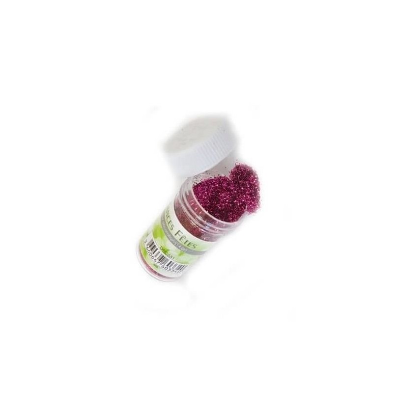 Paillettes en pot de 14 grs.fuchsia