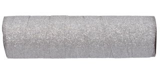 1 nastro Bolduc argento glitter, 25m x 10mm